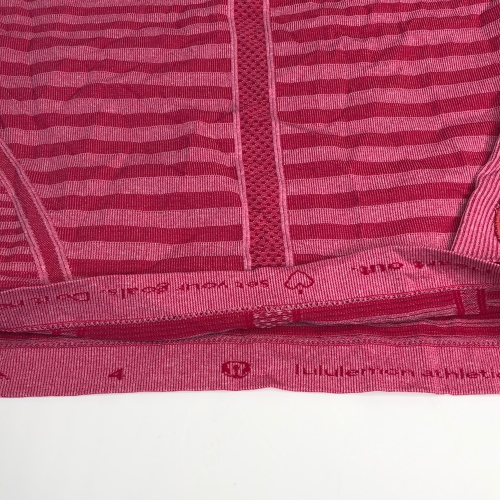Lululemon Swiftly Tech Striped Top Size 4 - image 6